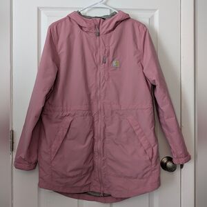 Carhartt | Women's Rockford Coat in Rose Pink | Rain Jacket | Size M | EUC